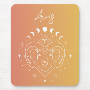 Sternzeichen des Sternzeichens Aries zoditac Mousepad