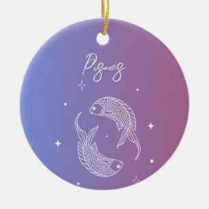 Sternzeichen des Zodiakoroskops Keramik Ornament