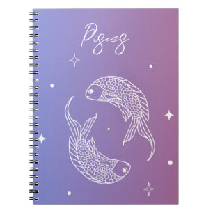 Sternzeichen des Zodiakoroskops Notizblock