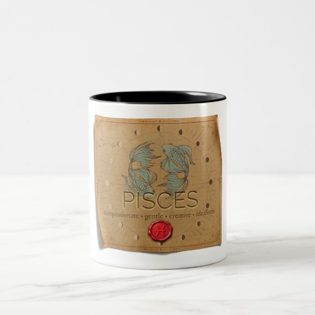 Sternzeichen - Fische - Kaffeetasse (Mittel)