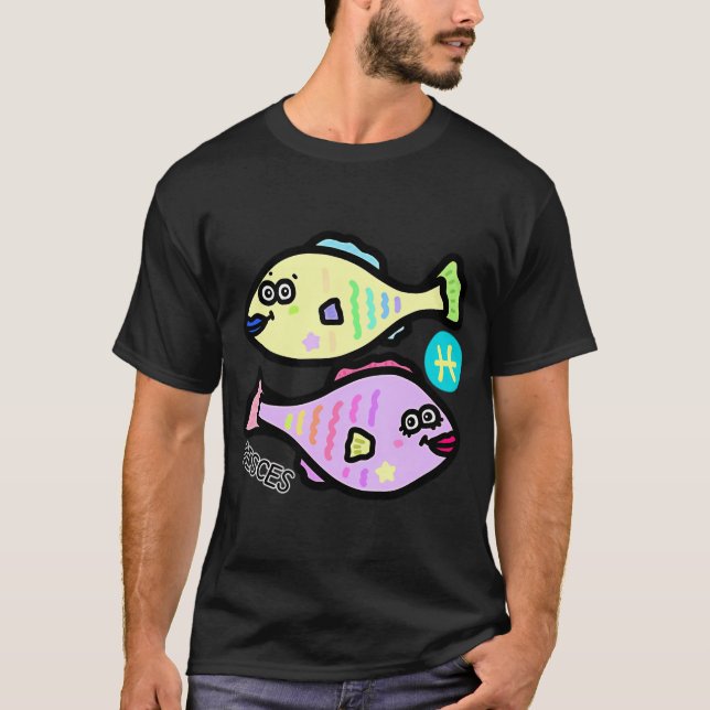 Sternzeichen Fische T-Shirt (Vorderseite)