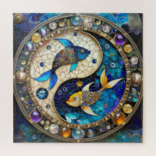 Sternzeichen - Fische Yin und Yang Puzzle