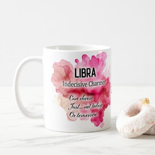 Sternzeichen Frauen, Waage Kaffeetasse (Mit Donut)