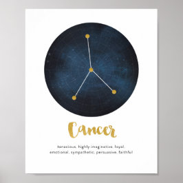 Sternzeichen für Krebs Poster