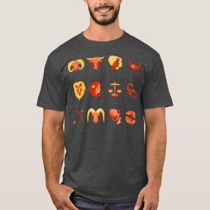 Sternzeichen Halloween Zodiac Horoskop Astrologie2 T-Shirt
