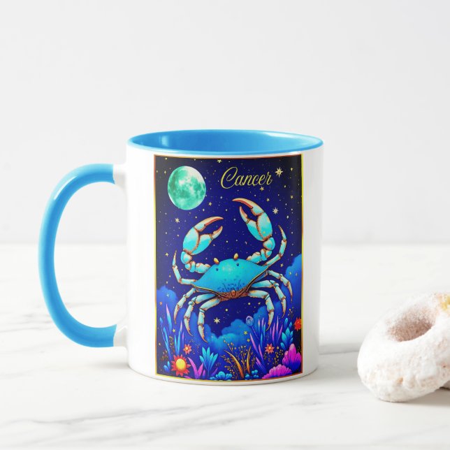 Sternzeichen Krebs Tasse (Mit Donut)