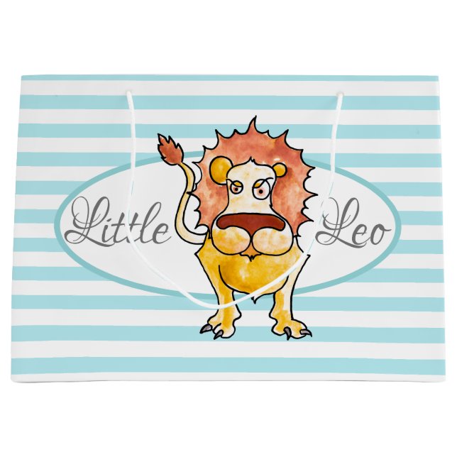 Sternzeichen Löwe Große Geschenktüte (Vorderseite)