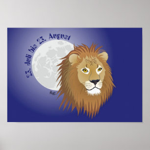Sternzeichen - Löwe Poster