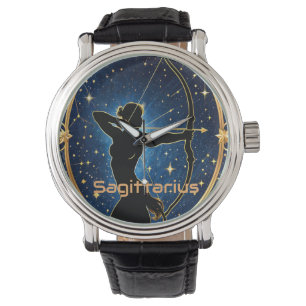 Sternzeichen Sagittarius Armbanduhr