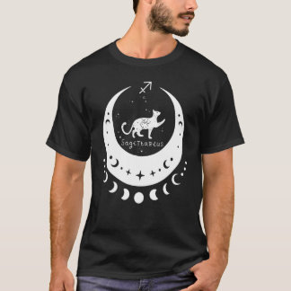 Sternzeichen Schütze Horoskop Astrologie Katze Cre T-Shirt