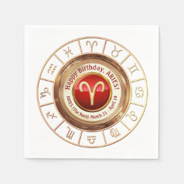 Sternzeichen Serviette