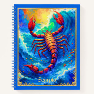Sternzeichen Skorpion in Deep Waters Journal Notizbuch