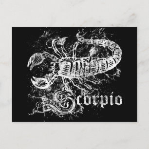 Sternzeichen Skorpion Postkarte