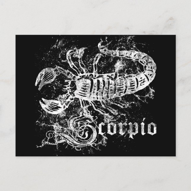 Sternzeichen Skorpion Postkarte (Vorderseite)