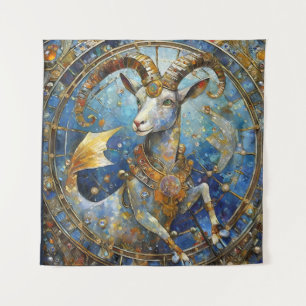 Sternzeichen - Steinbock der Meeresziege Wandteppich