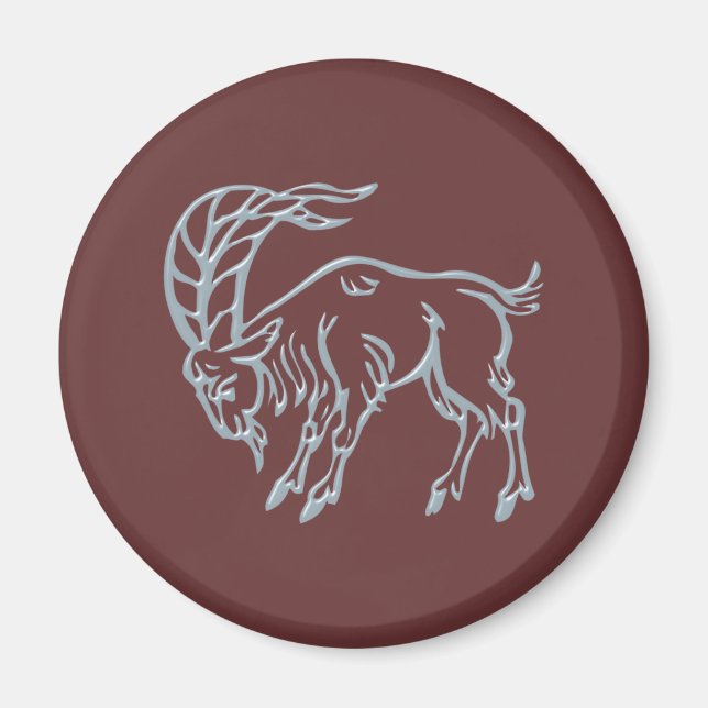 Sternzeichen Steinbock zodiac sign Capricorn Magnet (Vorne)