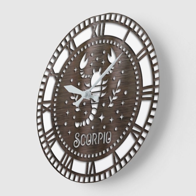 Sternzeichen/Sternzeichen/Skorpium Große Wanduhr (Winkel)
