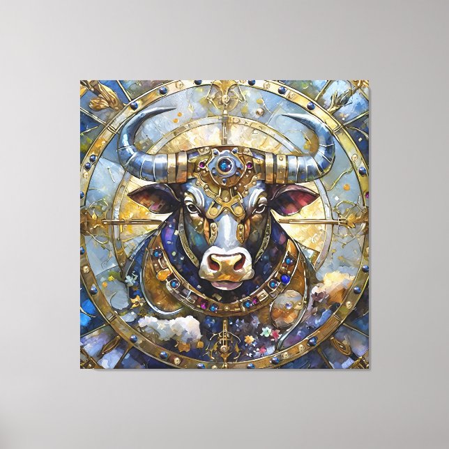 Sternzeichen - Stier Leinwanddruck (Vorderseite)