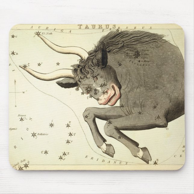 Sternzeichen: Stier-Mauspad Mousepad (Vorne)