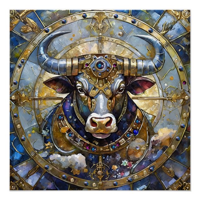 Sternzeichen - Stier Poster (Vorderseite)