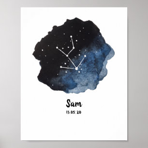 Sternzeichen Taurus zodiac Poster