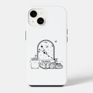 Sternzeichen und passende Haustiere. Stier - Hamst iPhone 14 Hülle
