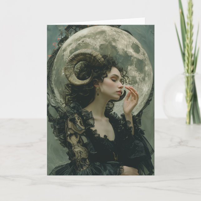 Sternzeichen von Steinbock, Astrologie, Tarot, Not (Vorderseite)