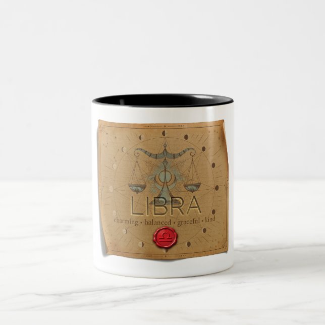 Sternzeichen - Waage - Kaffeetasse (Mittel)