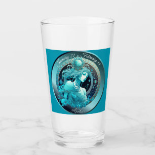 Sternzeichen Wassermann "21. Januar - 18. Februar" Glas