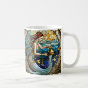 Sternzeichen - Wassermann Der Wassermann Meerjungf Kaffeetasse