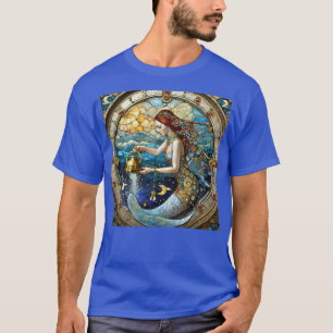Sternzeichen - Wassermann Der Wassermann Meerjungf T-Shirt