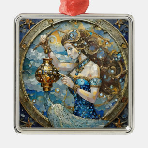 Sternzeichen - Wassermann Der Wassermann Ornament Aus Metall