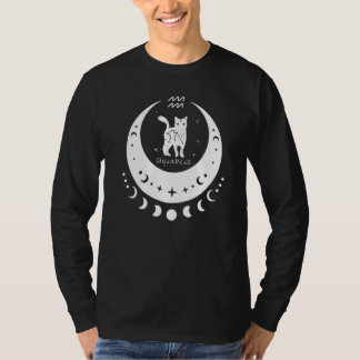 Sternzeichen Wassermann Horoskop Astrologie Katze T-Shirt