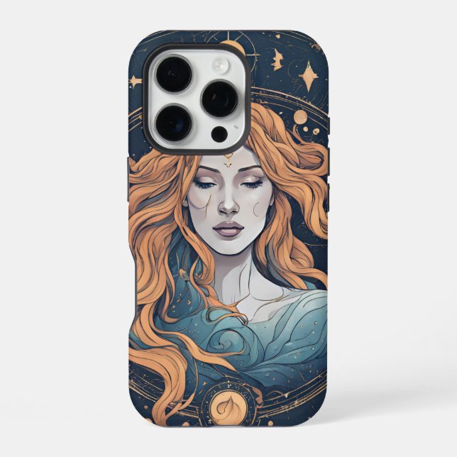 Sternzeichen Wassermann iPhone Hülle (Rückseite)