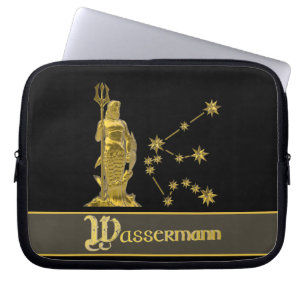 Sternzeichen Wassermann -  Laptopschutzhülle