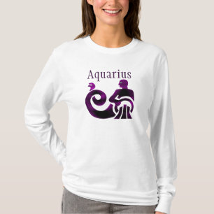 Sternzeichen Wassermann Lila Horoskop Astrologie T-Shirt