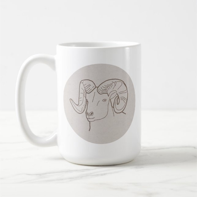 Sternzeichen Widder Kaffeetasse (Links)