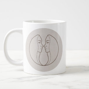 Sternzeichen Zwilling Jumbo-Tasse