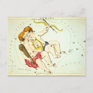 Sternzeichen: Zwillinge Postkarte