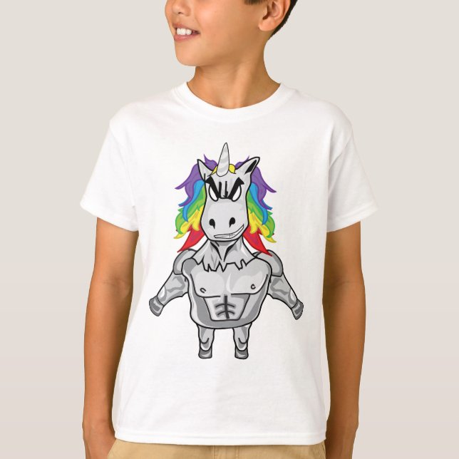 Steroid-Einhorn T-Shirt (Vorderseite)