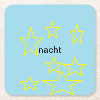 Sterrennacht Rechteckiger Pappuntersetzer