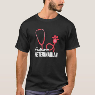 Stethos, künftiger tierärztlicher Tierarzt T-Shirt