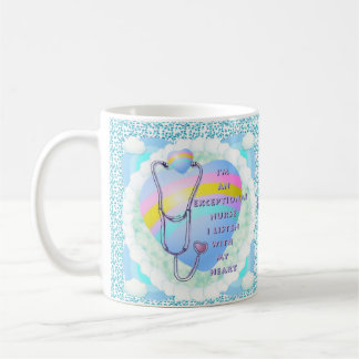 Stethoscope außerordentliche Krankenschwester Kaffeetasse