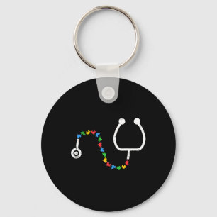 Stethoscope Autism Awareness Medical Rn Nurse Doct Schlüsselanhänger