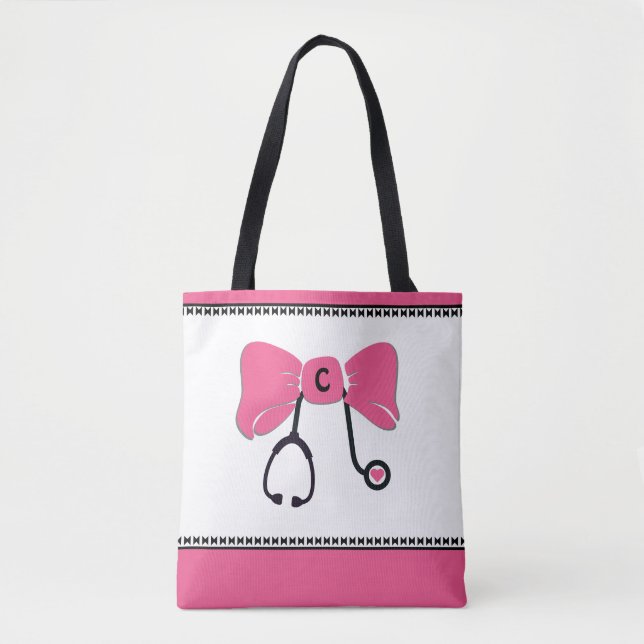 Stethoscope Bow Pink & White (Vorderseite)