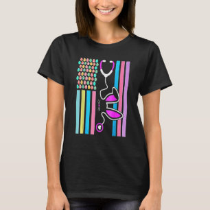 Stethoscope Bunny Nurse Doctor T-Shirt