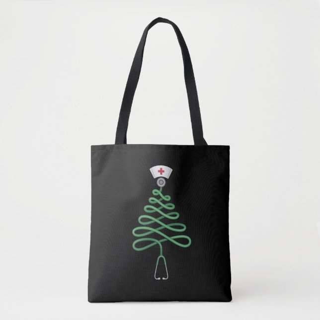 Stethoscope Christmas Tree Nurse Scrub Xmas (Vorderseite)