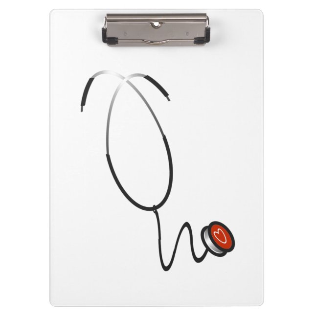Stethoscope Clipboard Klemmbrett (Vorderseite)
