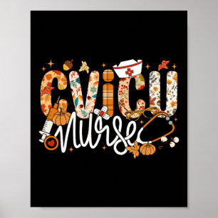 Stethoscope Cvicu Nurse Herbst Yall Verlässt den H Poster