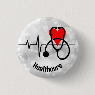Stethoscope Doctor Nurse Health Button